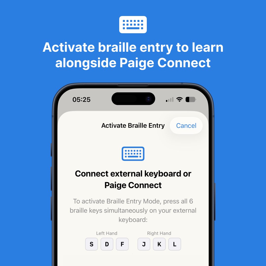 paigebraille's tweet photo. The app takes learners from the braille alphabet to contractions.

Track your progress with XP and stars, and practise braille entry using a keyboard or Paige Connect. https://t.co/8aPASrhSkN