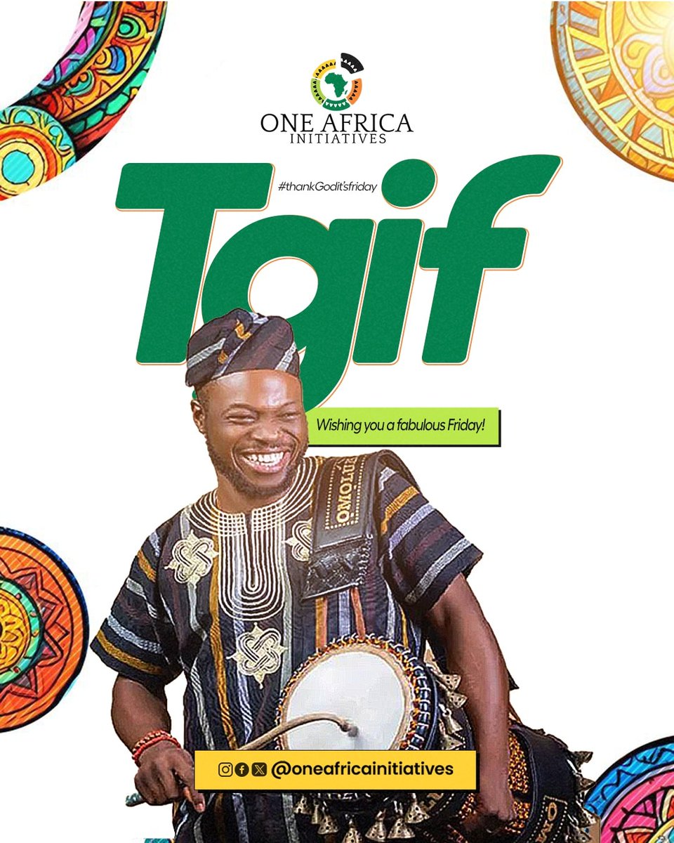 OneAfricaInit's tweet photo. Wishing you a fabulous Friday!
.
.
.
.
#FabulousFriday #AfricanExcellence #AfricaRising #PositiveVibes #FridayFeeling https://t.co/pwWFJ8eEwA