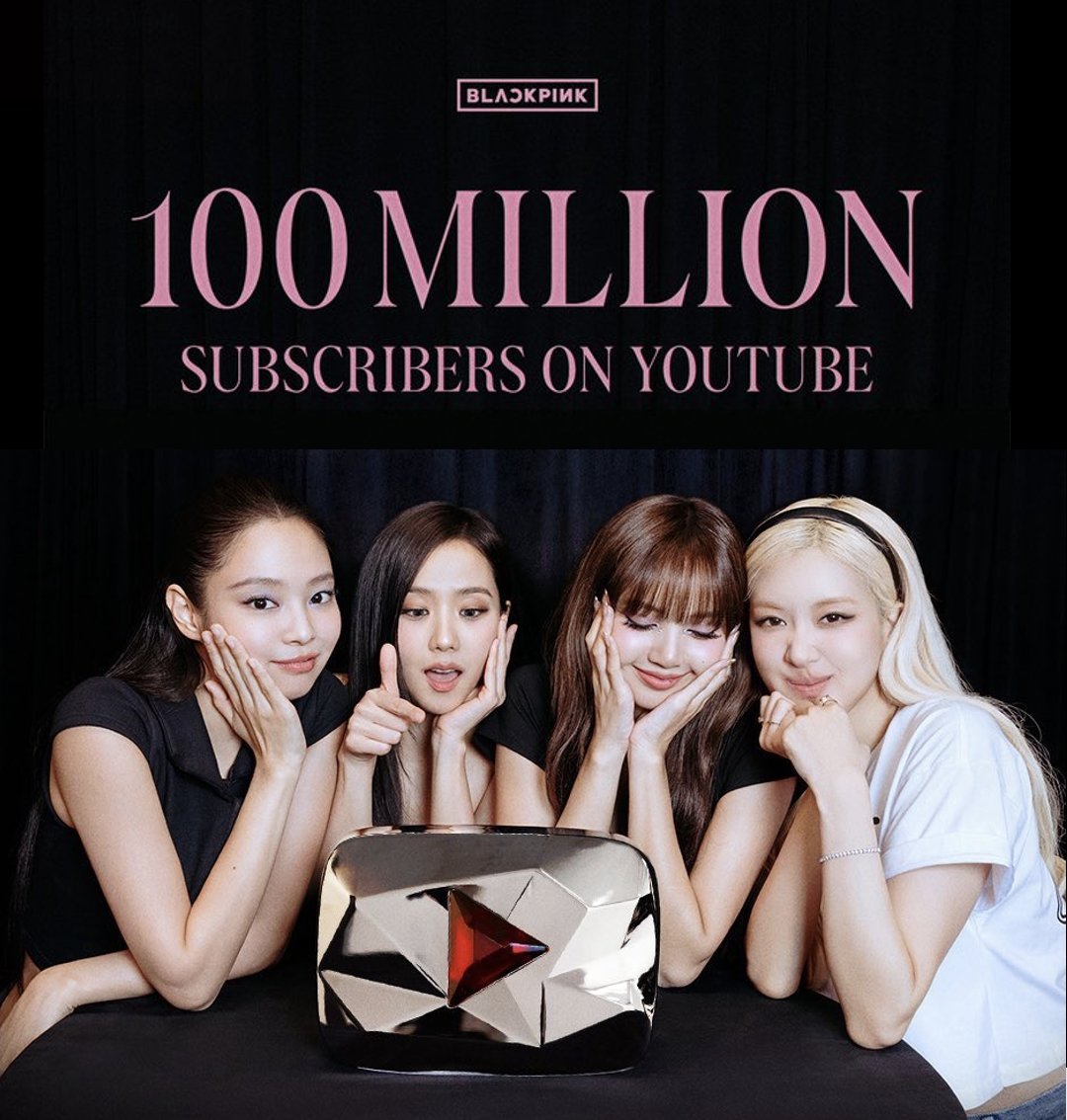 #BLACKPINK makes history, becoming the 1ST ARTIST to surpass 100 MILLION subscribers Worldwide on YouTube! 💪🥇🧑‍🎤💥💯Ⓜ️👥👤🌎📽️▶️🔥 🐐👑👑👑👑🖤🩷

#BLACKPINK100Million 
<a href="/BLACKPINK/">BLACKPINKOFFICIAL</a>