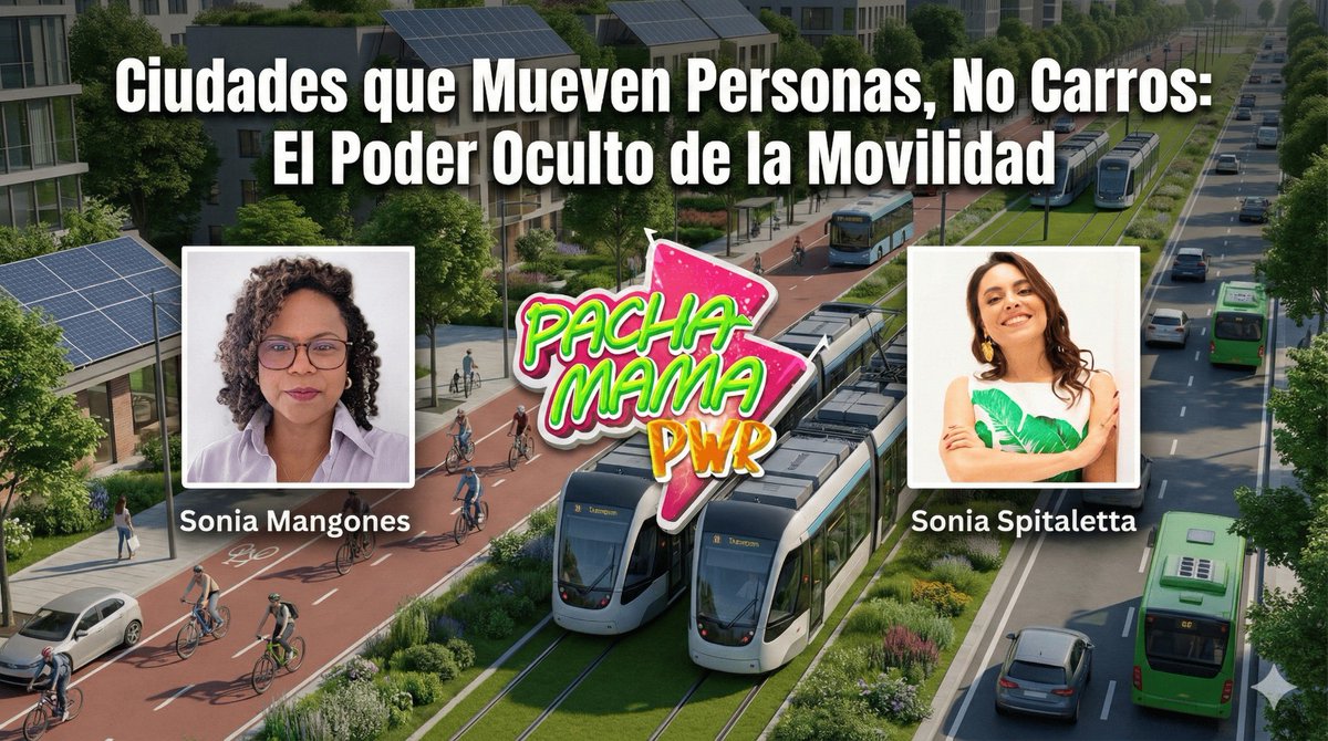 ¿Movilidad sostenible = buses eléctricos?
No necesariamente.
Si seguimos diseñando ciudades para carros, seguiremos respirando desigualdad.
Nuevo episodio de #PachamamaPower con <a href="/soniamangones/">Sonia C Mangones M</a>
🎧 Ya en Spotify
open.spotify.com/episode/02KIzb…
