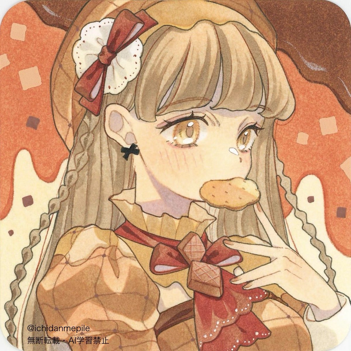 𝗰𝗵𝗼𝗰𝗼𝗹𝗮𝘁𝗲- ̗̀ ꒰ঌ🍫 🤎bitter 🧡caramel 💚matcha