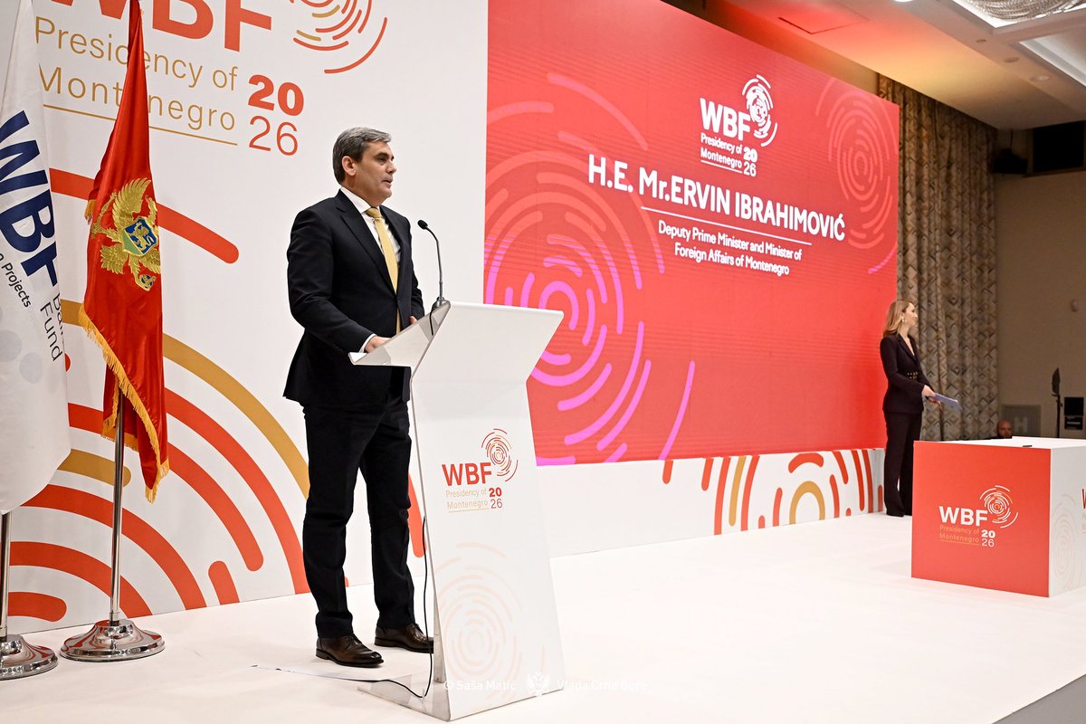 MFA_MNE's tweet image. 📣 #Montenegro 🇲🇪 has officially marked the start of its 2026 Presidency of the Western Balkans Fund 🎯 

DPM &amp;amp; FM Ibrahimović underlined that this role is both an honour and a responsibility, stressing that the Fund is a people-centred regional initiative that builds trust and