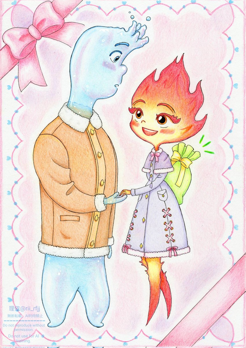 ウェイド、お誕生日おめでとう!!
エンバーと一緒に素敵な1日を過ごしてね、という気持ちで描いた。

(描きたい気持ちが少しずつ戻ってきたので、数ヶ月ぶりにお絵描き。
自分が好きなように、そして楽しみながら今後も描き続けられたら良いな…。)