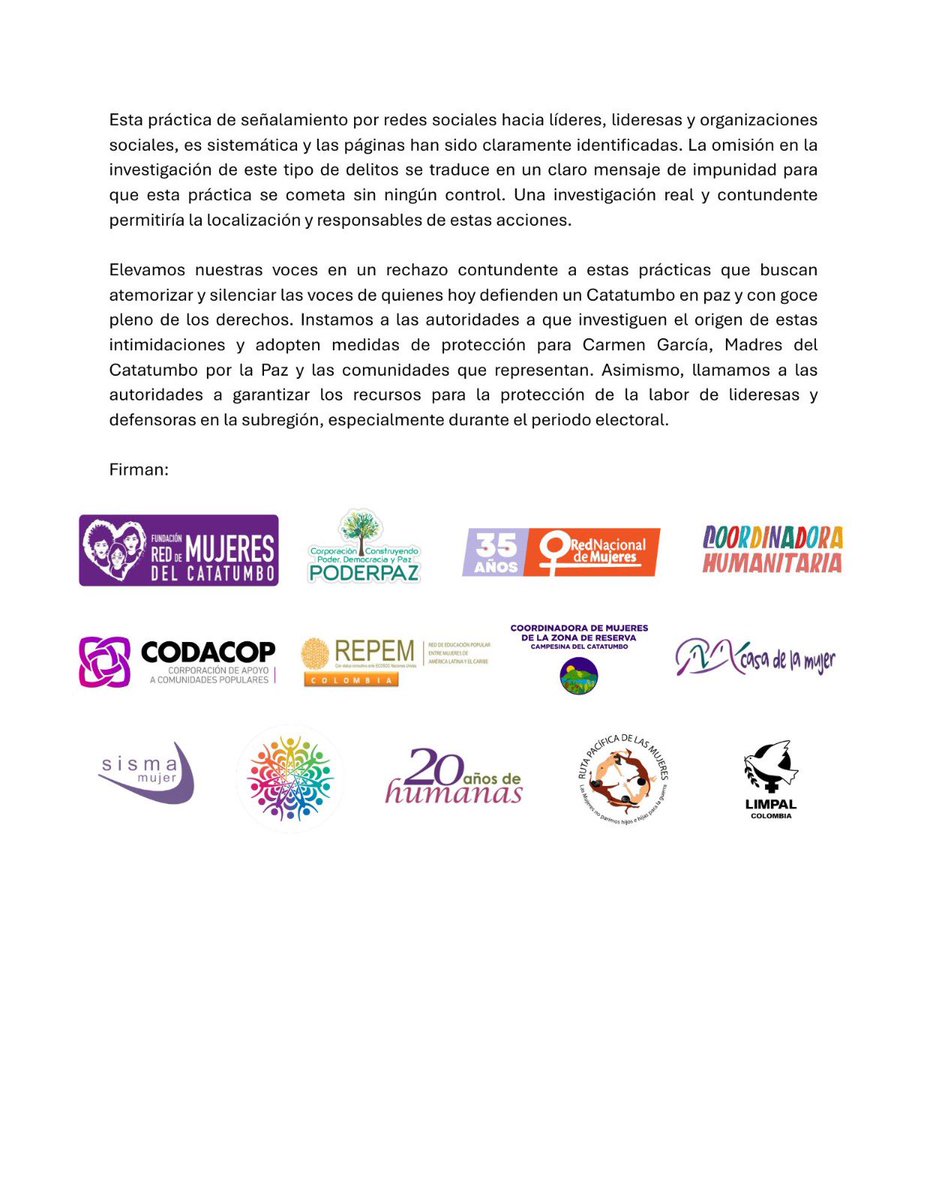 Red Nacional de Mujeres tweet media