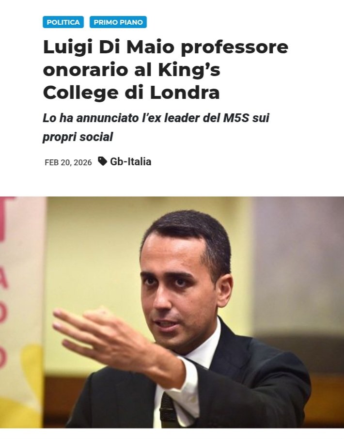 Dopo aver abolito la povertà, Ggigggino Di Maio abolirà anche l'ignoranza.
Cosa mai potrà andare storto? 😄😄