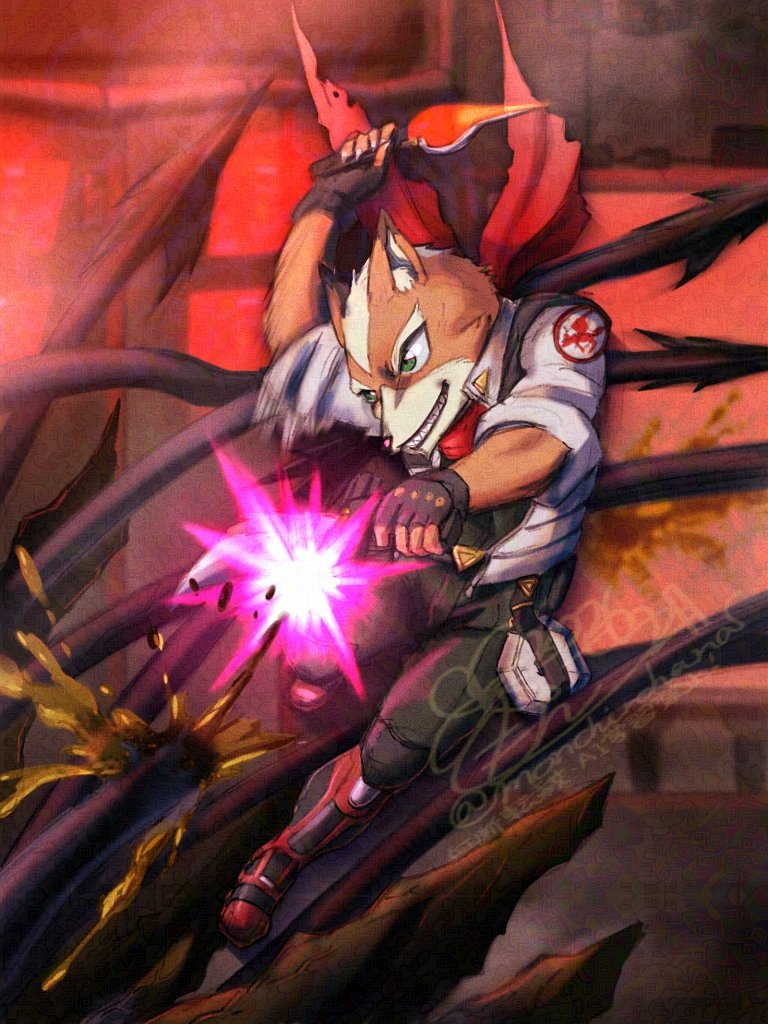 完成！
っていうかまた赤い絵になってる···🦊