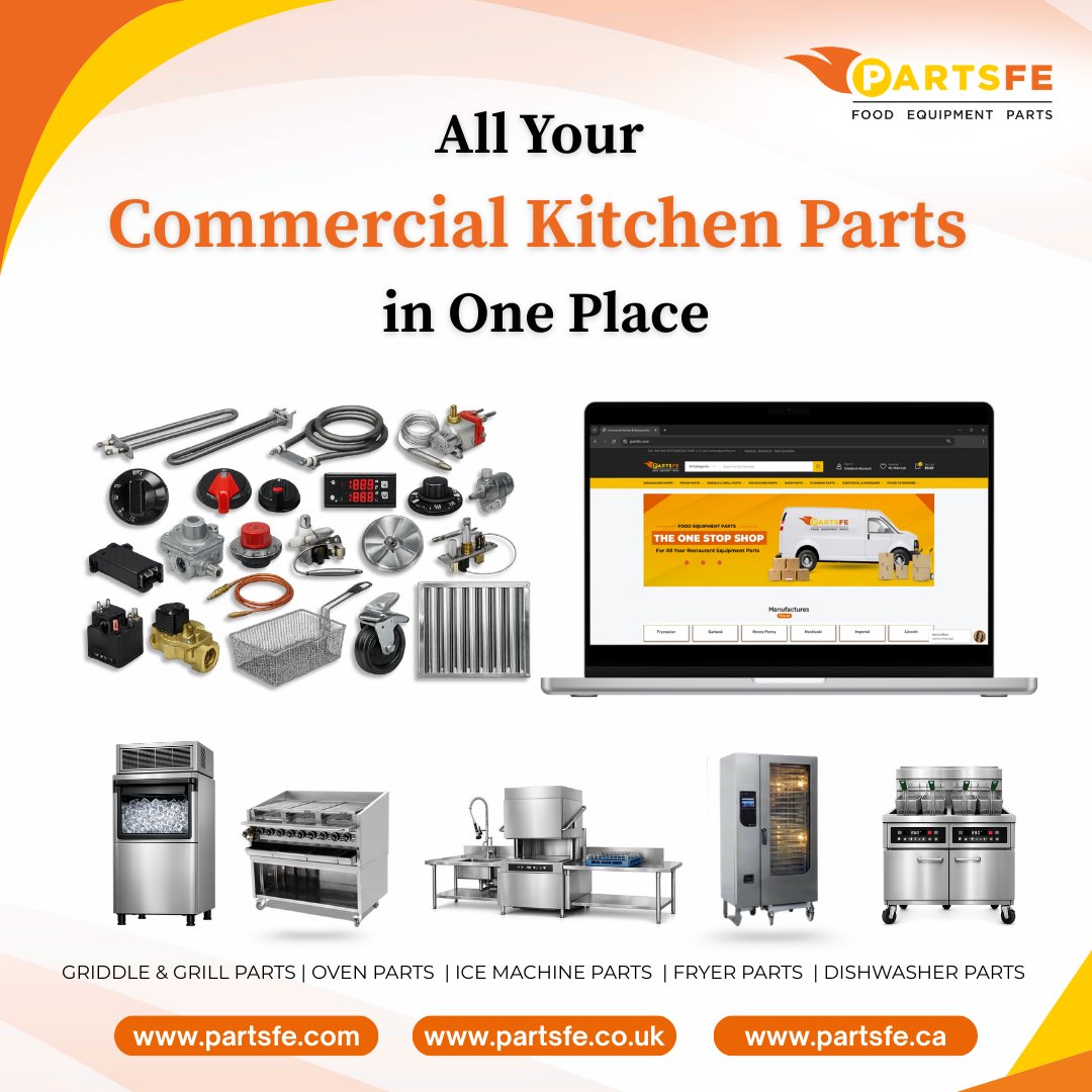 PartsFe's tweet image. Kitchen equipment acting up?
Get your commercial ovens, fryers, and fridges back in action with genuine replacement parts from PartsFe!

Shop: postly.click/sAg

#RestaurantEquipmentPartsUSA #CommercialKitchen #PartsFe #FoodEquipmentParts #CommercialKitchenRepair