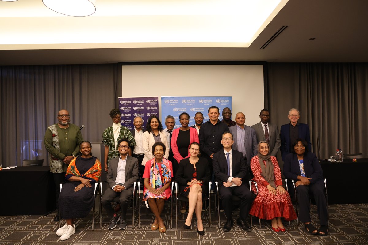 WHOSouthAfrica's tweet photo. A huge thank you to all who joined today’s Health Systems 2050 discussion! 🇿🇦🙏A focused conversation &amp; vital dialogue on future-proofing #HealthSystems —bolstering equity, resilience &amp; #PHC for better outcomes. Together for a healthier future! 🌍✨@WHO @WHOAFRO @AllianceHPSR https://t.co/sWKdtbJASO