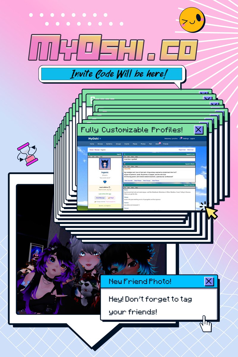 We are quickly approaching Omegascapes 1-Year Anniversary!💙  

We have gotten the opportunity to have an event-exclusive invite code for <a href="/myoshi_co/">MyOshi</a>!  
Come enjoy the night of festivities and performances, and don't forget to grab the MyOshi code in the world!  

Feb 21st, 8:45pm