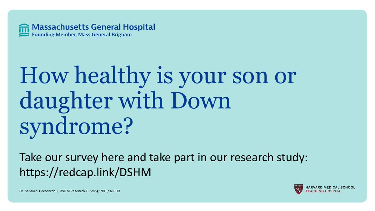 StephSantoroMD's tweet photo. Take the Down Syndrome Health Measure survey here:
https://t.co/YjE3cOJfPn https://t.co/fWoyzt3pGq