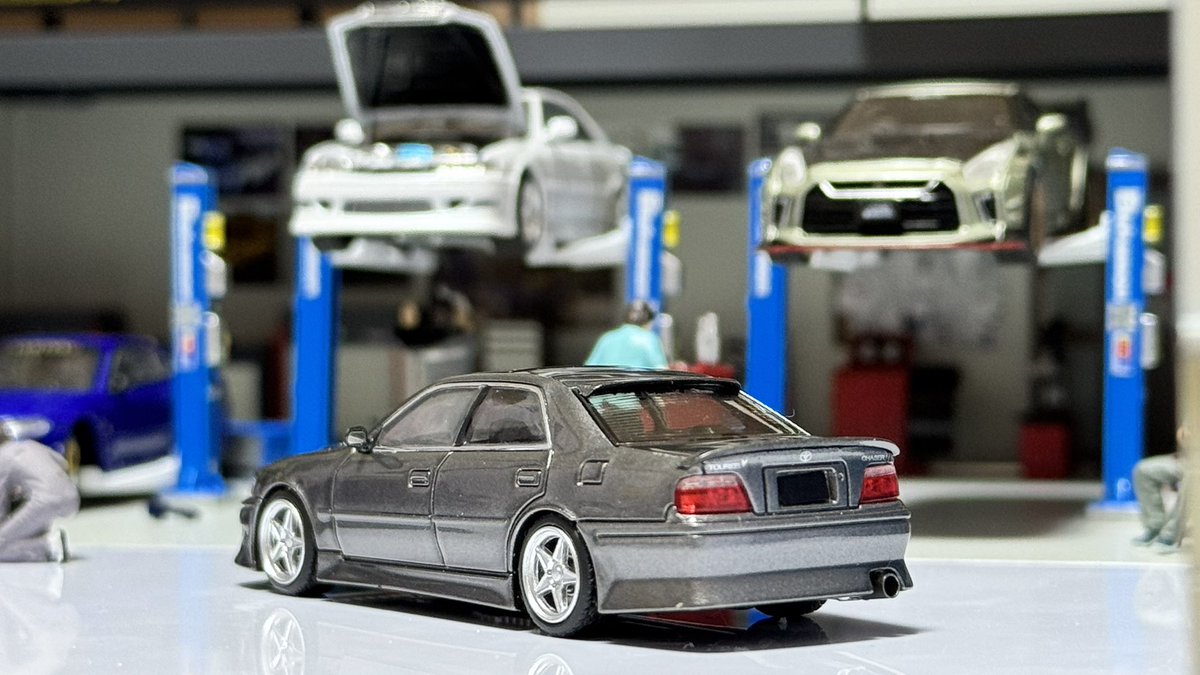 注文していたmodel 1の1/64トヨタチェイサーJZX100が届いたので撮影し