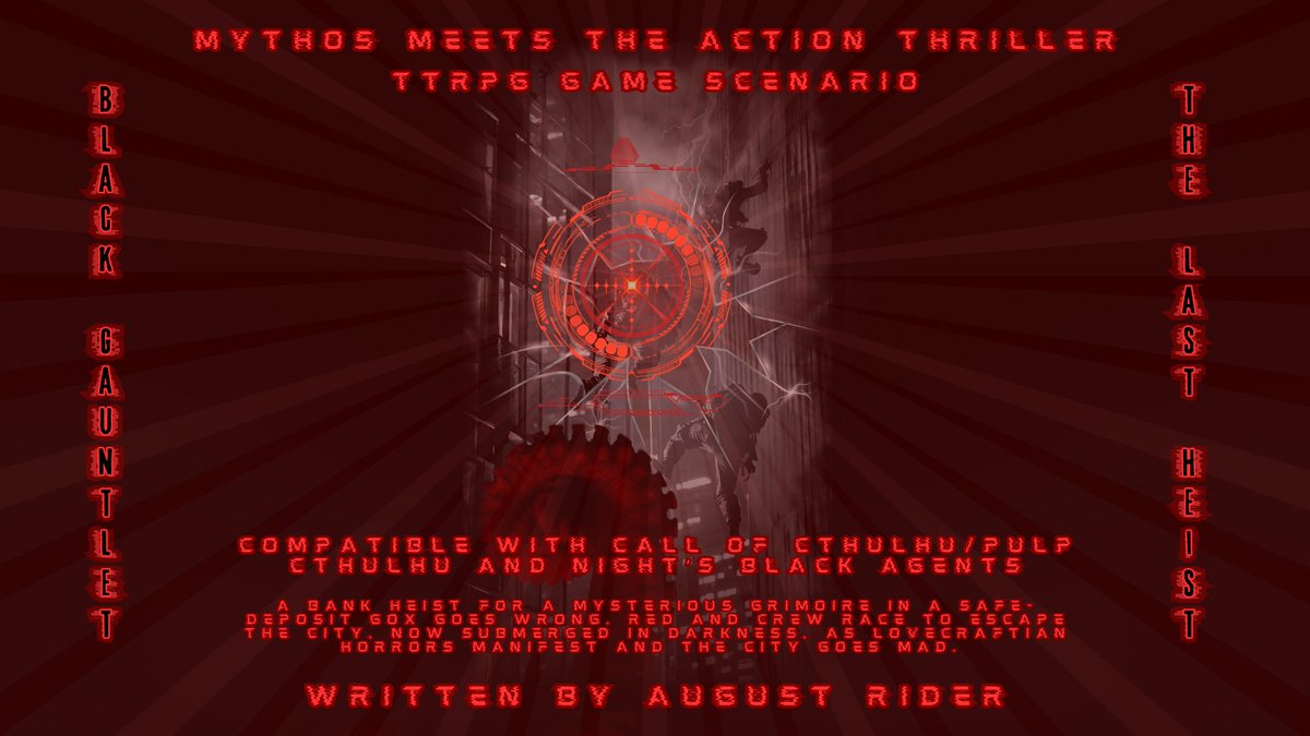 Cthulhu_Coffee's tweet photo. Gear up! Lock n load! Because in one week we crack a vault.

The ultimate heist
The last heist
Call it a gauntlet, because it ain't gonna be easy, but we have a crack crew. https://t.co/NEjdacInmT