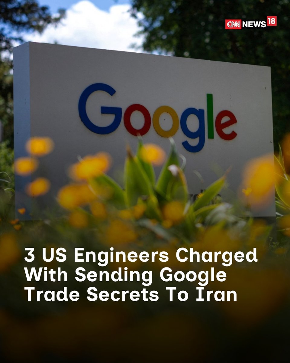 CNNnews18's tweet photo. The engineers, all Iranian nationals, face charges of conspiracy to commit trade secret theft, theft and attempted theft of trade secrets, and obstruction of official proceedings
#USEngineers #Iran #WorldNews
https://t.co/T4XUk3n7DM https://t.co/iLtoRsJQtX