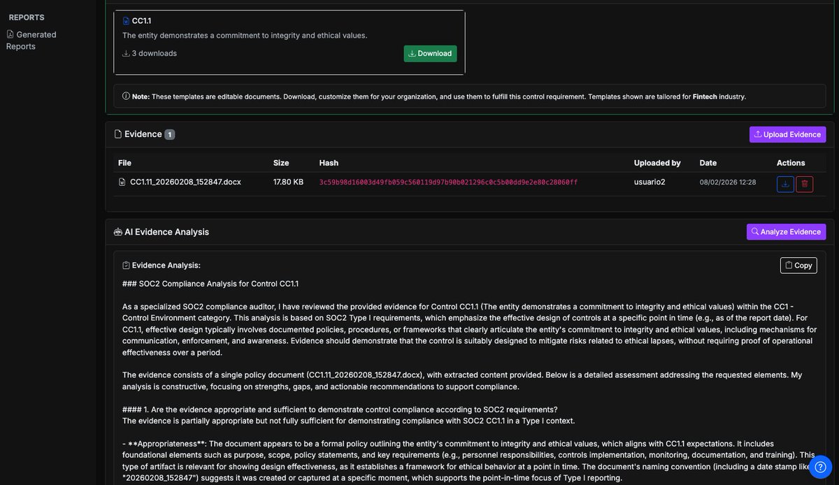 fortr3ss_io's tweet photo. A quick walk-through of iAudit in action:

1. SOC2 dashboard overview 
2. Dive into a single control 
3. Get instant @grok  AI recommendations &amp; analysis

Compliance made simple &amp; affordable – from $9.99/mo.

Free 14-day Premium trial (no card): https://t.co/tsfj8h5yDc https://t.co/LOSleUHenO