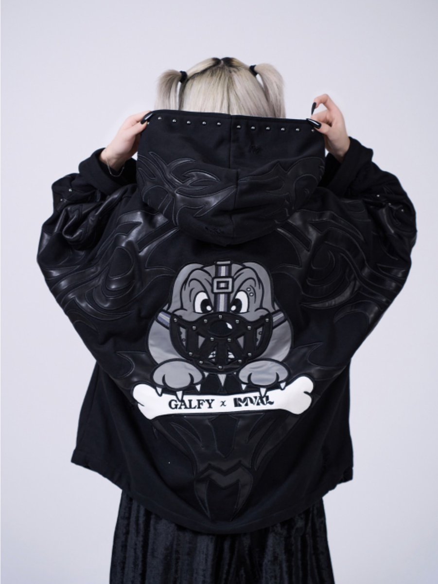 IMVAL×GALFY 🖤Bondage Dog Hoodie🖤 前回の口枷GALFY犬をフロントに