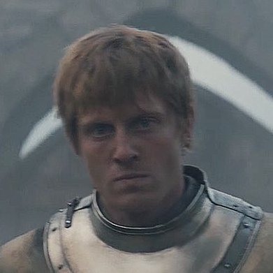 It's the gorget and the haircut.