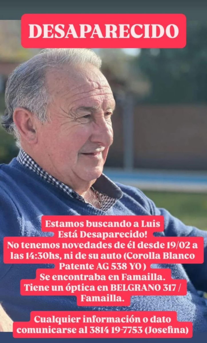 ÚLTIMO| se busca 👇🏼 #Tucumán