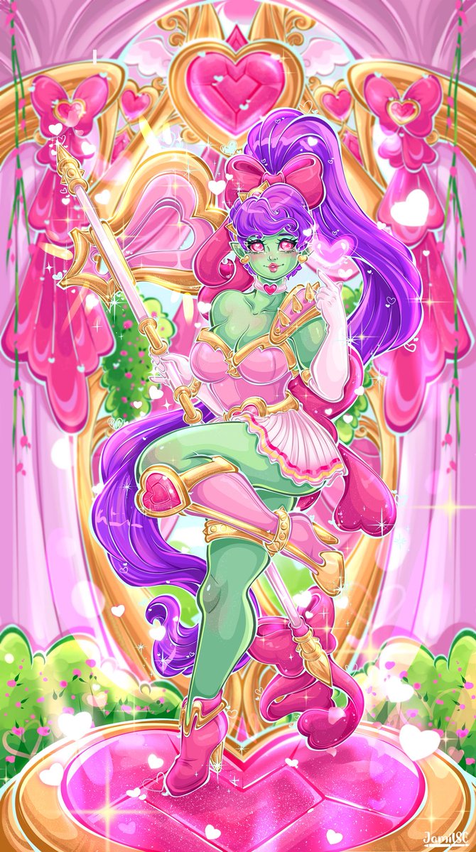 Look at this beautiful art of Magical Heart! Hope yall aren’t sick of her yet. Please let me know what you think and give the artist lots of love! 

Art by 
 Instagram: <a href="/jamilsc/">🌟JamilSC🌟OPEN Commission 🌟</a>11
Twitter: @jamilsc 
Bluesky: jamilsc.bsky.social