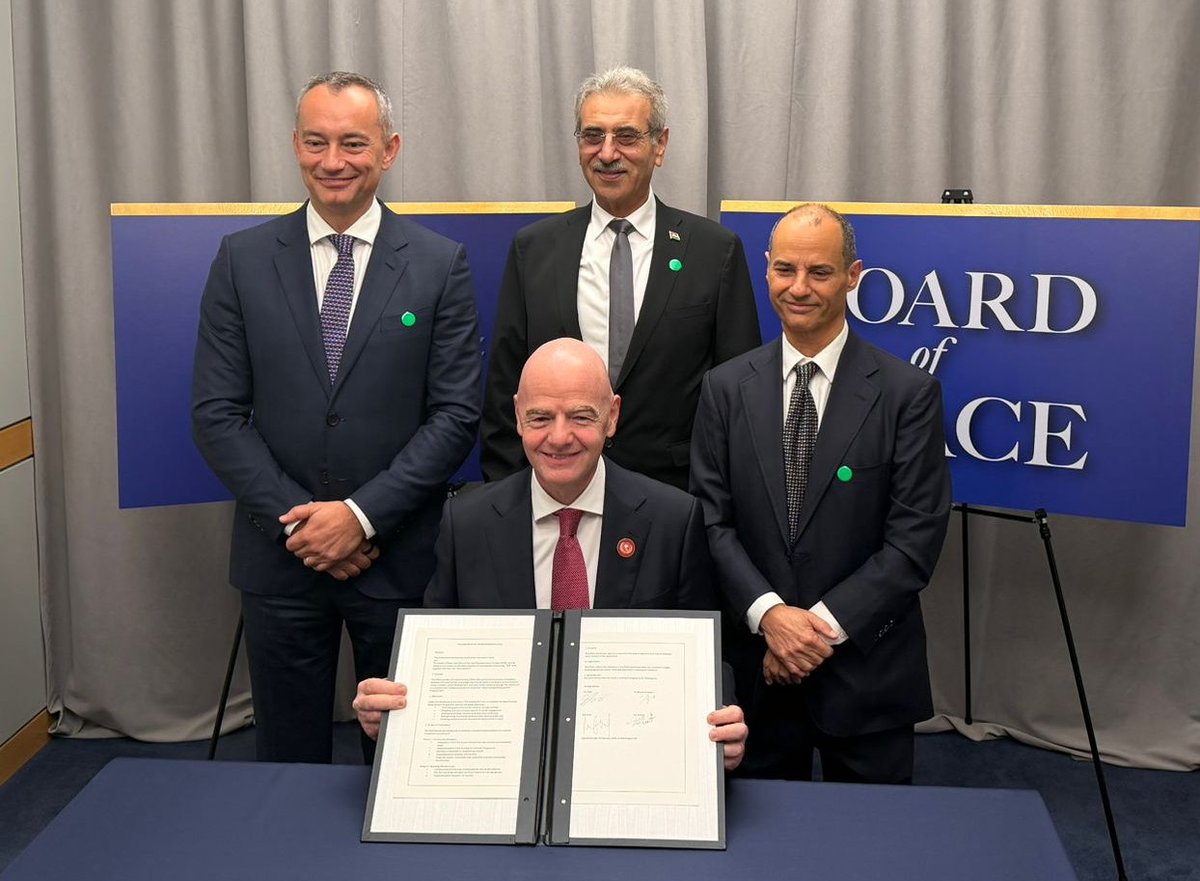 FIFA and the Board of Peace announce strategic partnership to drive recovery and peace through football

⚽️ Comprehensive recovery programme for Gaza, Palestine, combining infrastructure, education and elite development
⚽️ 50 FIFA Arena mini-pitches, full-size pitches, a FIFA