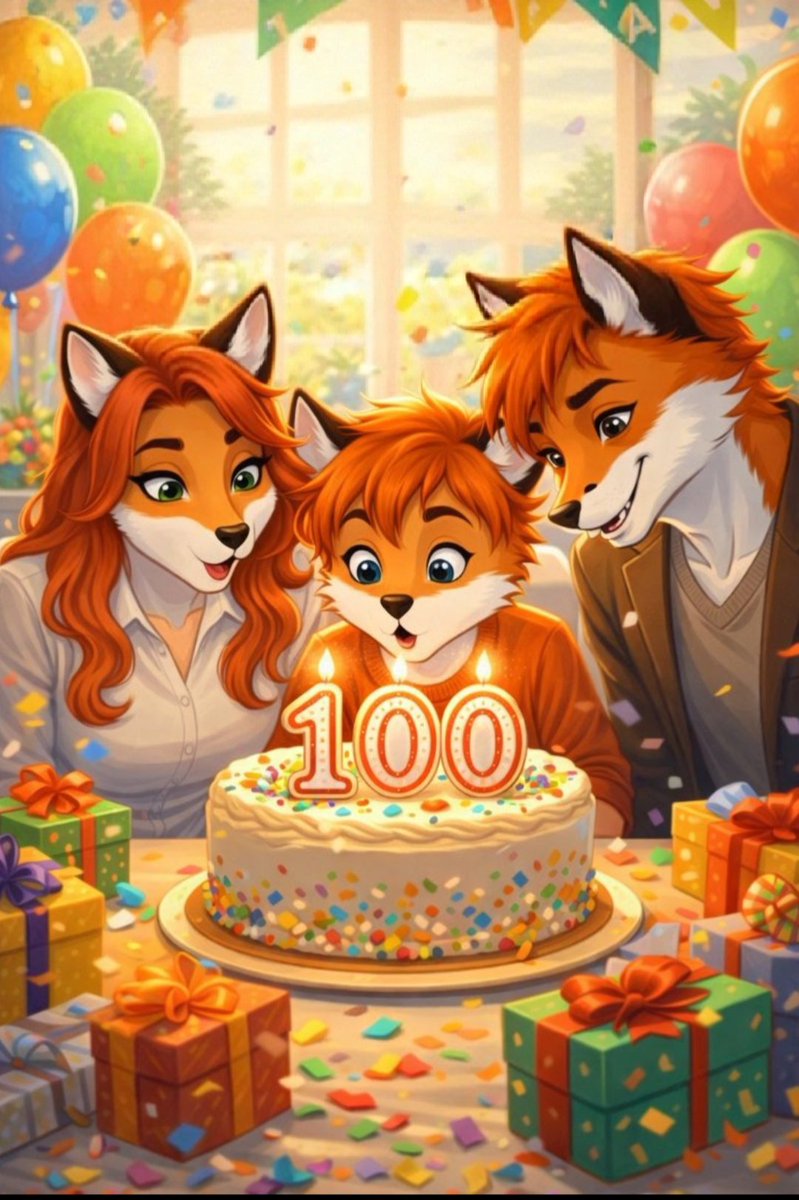 LaLkoa6333's tweet photo. Thaaaaanks for 100 readers, I am grateful. #furry #art #hamingya #Aurvandil #Kastor #AI #fox https://t.co/GbCWtdPWHZ