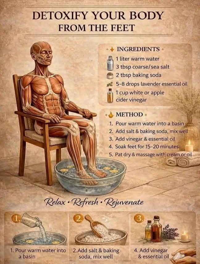 FitnessDr_'s tweet image. Detox your body from the feet