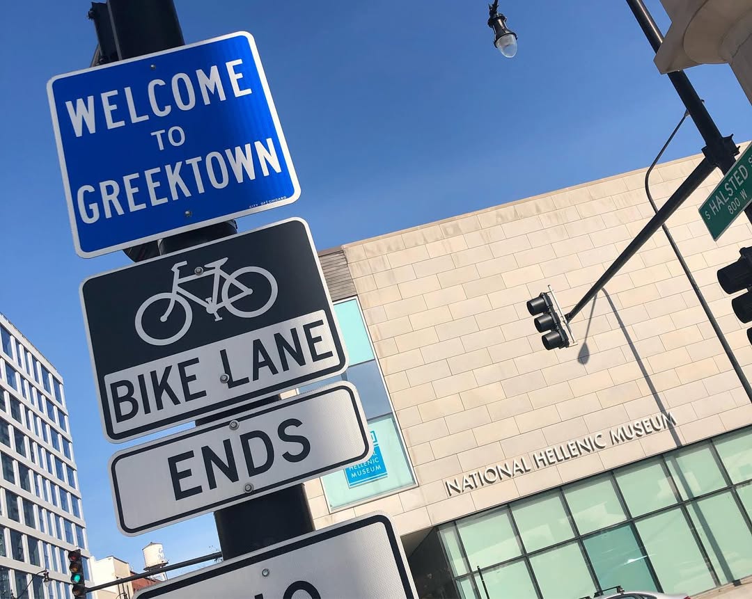 Blue skies 🤝 Greektown blue. A perfect match.