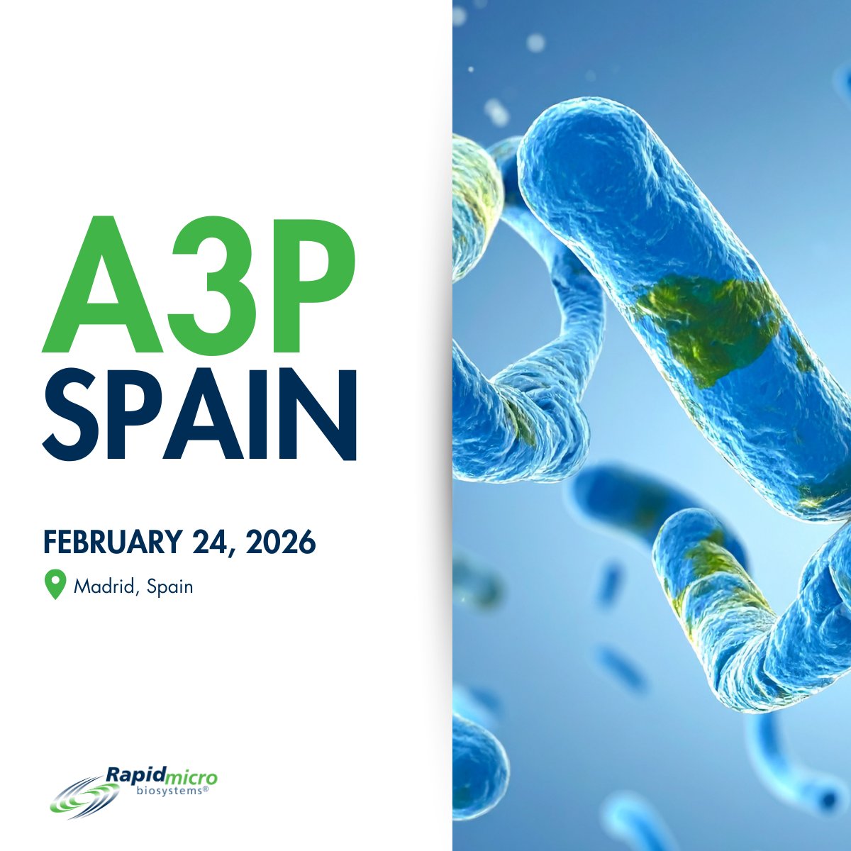 Attending the A3P Microbiology Forum in Madrid?

We’ll be there at Booth 2 — stop by to meet Torsten Dr. Stamm and talk about rapid microbiological methods and QC workflow automation.

📍 Feb 24, 2026 | Madrid, Spain

#Microbiology #QCmicrobiology #PharmaQuality #RapidMethods