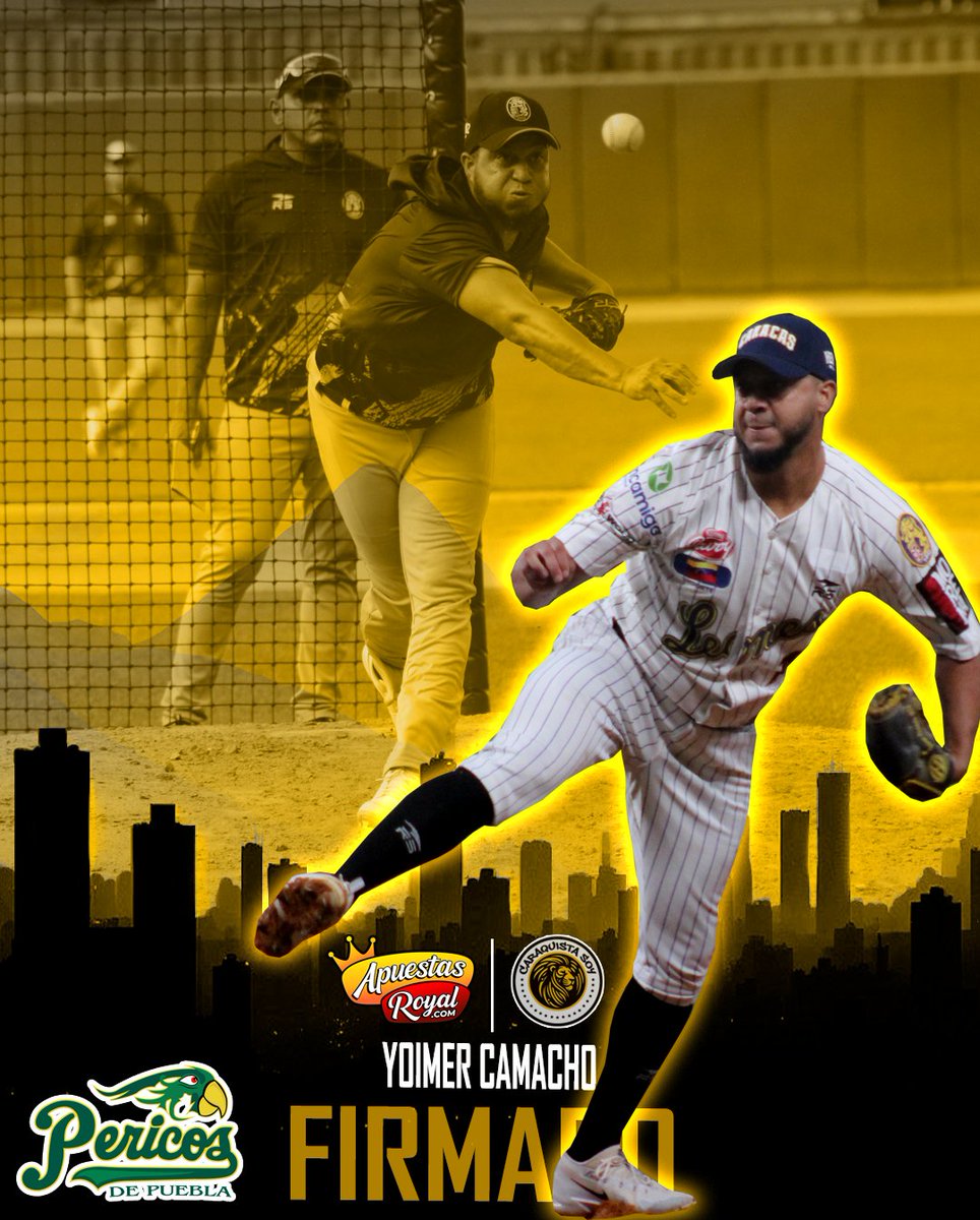 Yoimer Camacho volverá con los Pericos de Puebla para la venidera campaña de la Liga Mexicana 2026.

Presentado por: <a href="/apuestasroyall/">Apuestas Royal</a>
Juega, Gana y cobra a millón <a href="/apuestasroyall/">Apuestas Royal</a>

#apuestasroyal #ruletaroyal
#caraquistasoy🦁