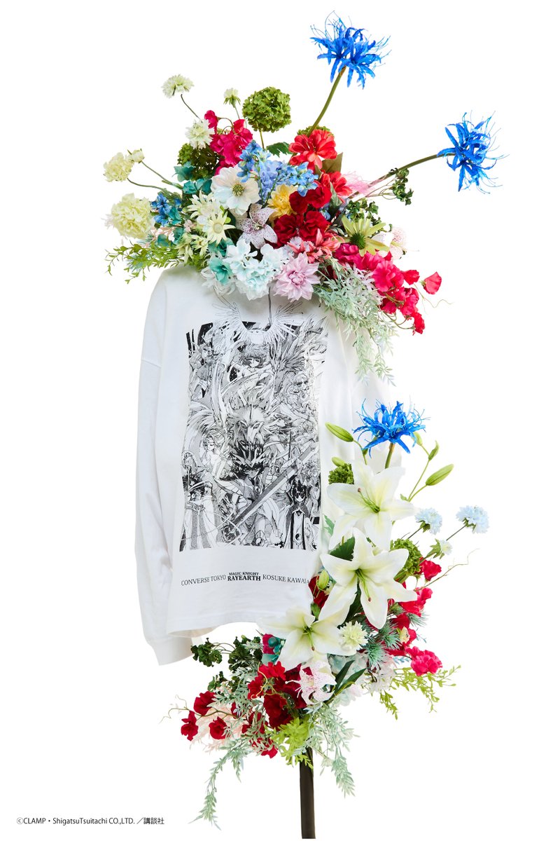 fashionjp's tweet image. #CONVERSE TOKYO × #CLAMP コラボ発売！
『ツバサ』『レイアース』『CLOVER』を核に、ウェアから小物まで全6種。
さらに河村康輔さん・奥田雄太さんによるシルクスクリーン作品も登場。

詳細はこちら🔻
soen.tokyo/fashion/news/c…