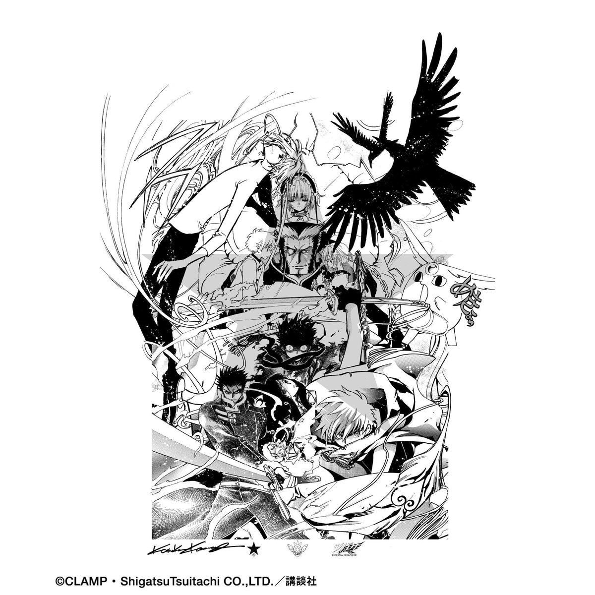 fashionjp's tweet image. #CONVERSE TOKYO × #CLAMP コラボ発売！
『ツバサ』『レイアース』『CLOVER』を核に、ウェアから小物まで全6種。
さらに河村康輔さん・奥田雄太さんによるシルクスクリーン作品も登場。

詳細はこちら🔻
soen.tokyo/fashion/news/c…