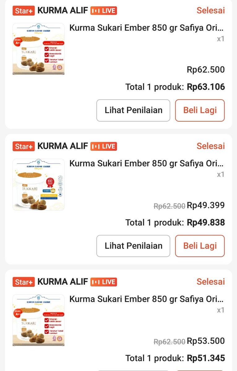 martabakismissu's tweet photo. Sukkari &amp; khalas.. only 60k but manisnya pure, no need dilapisin gula tambahan 👍 https://t.co/vaREs26Clx