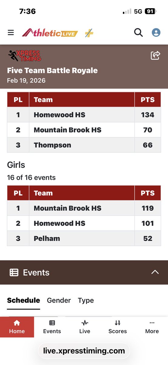 Mtn Brook Track/CC tweet media