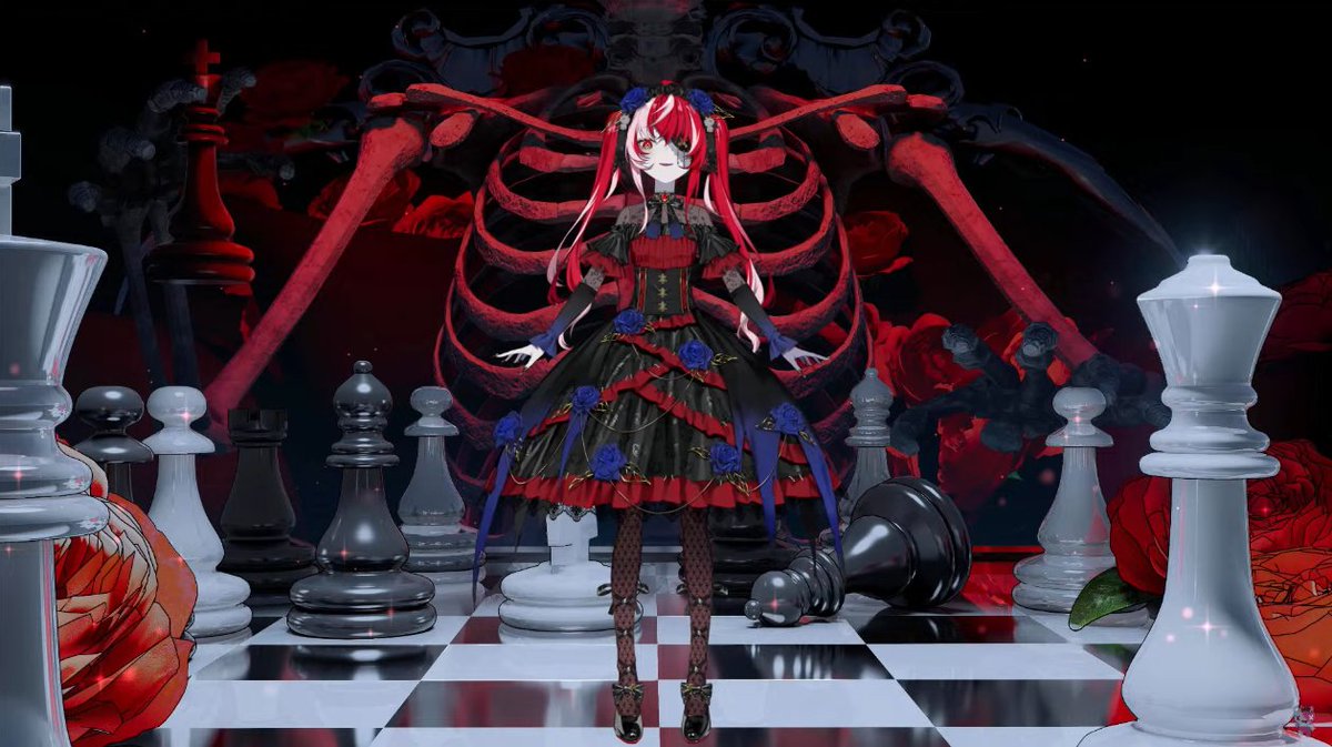 SutamaAri's tweet photo. The Queen of chess.. 

#KoishiteruZOMBIE 
#Moona_Hoshinova
#AnotherMoonday
#DistortionMoona
#KureijiOllie 
#HoshinovArt 
#graveyART 
#Holoid https://t.co/QO30p9HAfr