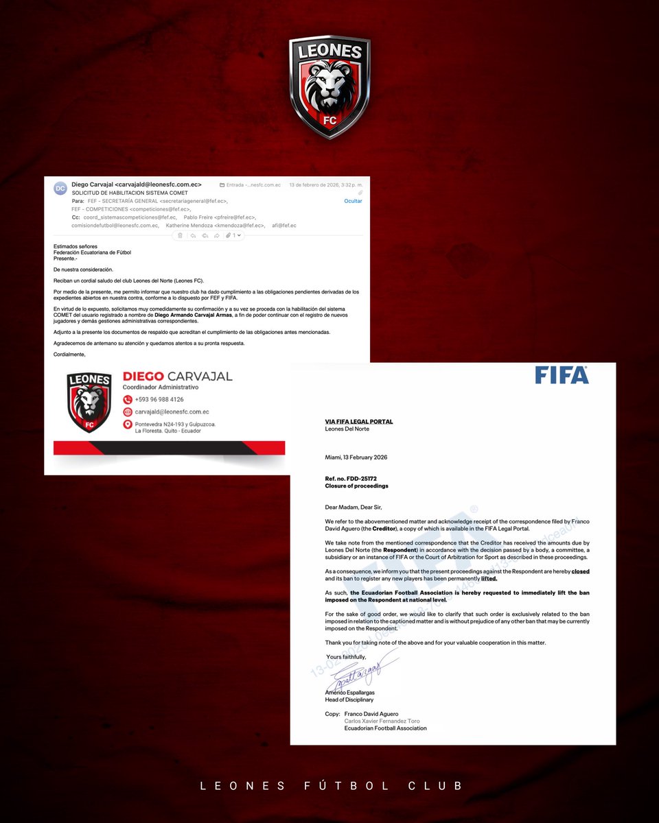 LeonesFC_Ec's tweet photo. 📄 𝗖𝗢𝗠𝗨𝗡𝗜𝗖𝗔𝗗𝗢. https://t.co/7Ana6DEWeb