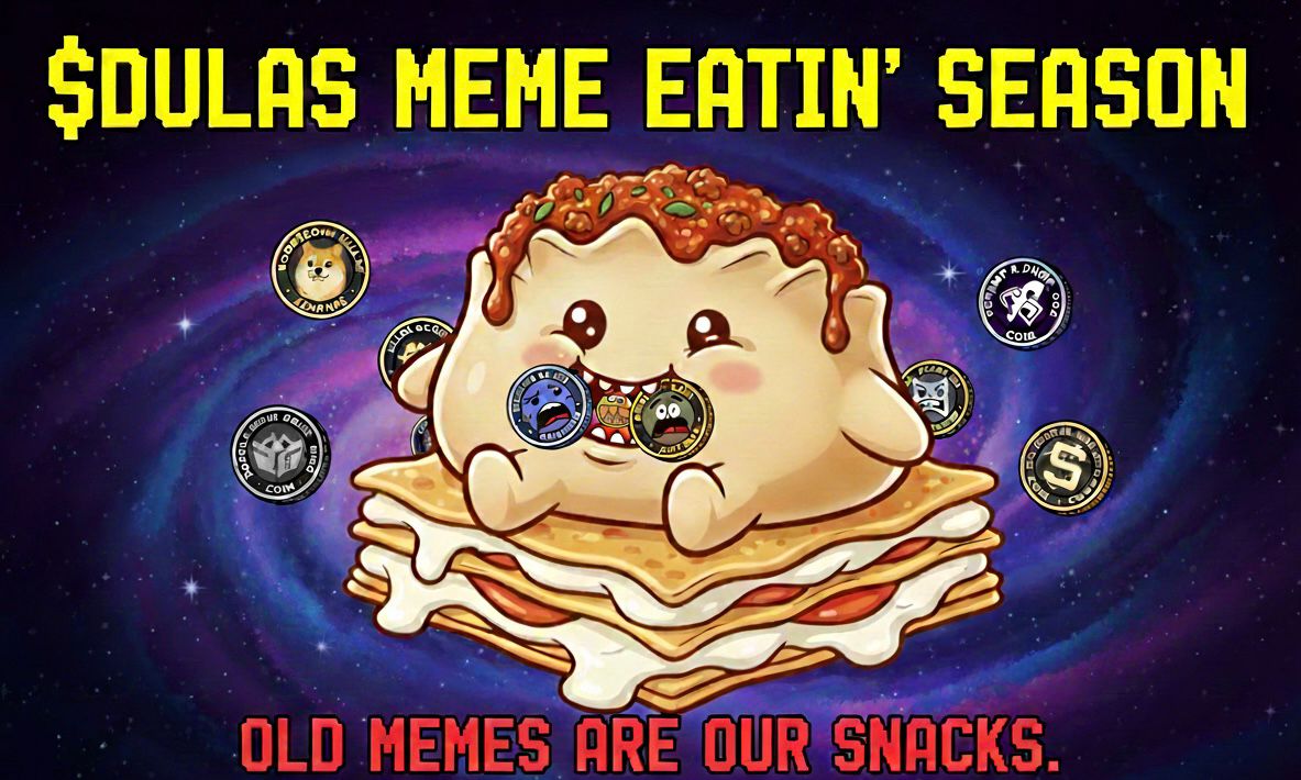 DumplingLasag's tweet photo. The era of old, stale memes is OVER. π₯π΄
$DULAS is here to feast. We don't just join the market, we consume it. Those "giant" coins? Theyβre just snacks for the first Dumpling Lasagna on Solana. ππ₯
The main course is being served. Are you hungry for the Billions? ππ°
#DULAS #SolanaGems #MemeSeason #SOL #CryptoFeast
@elonmusk @solana
