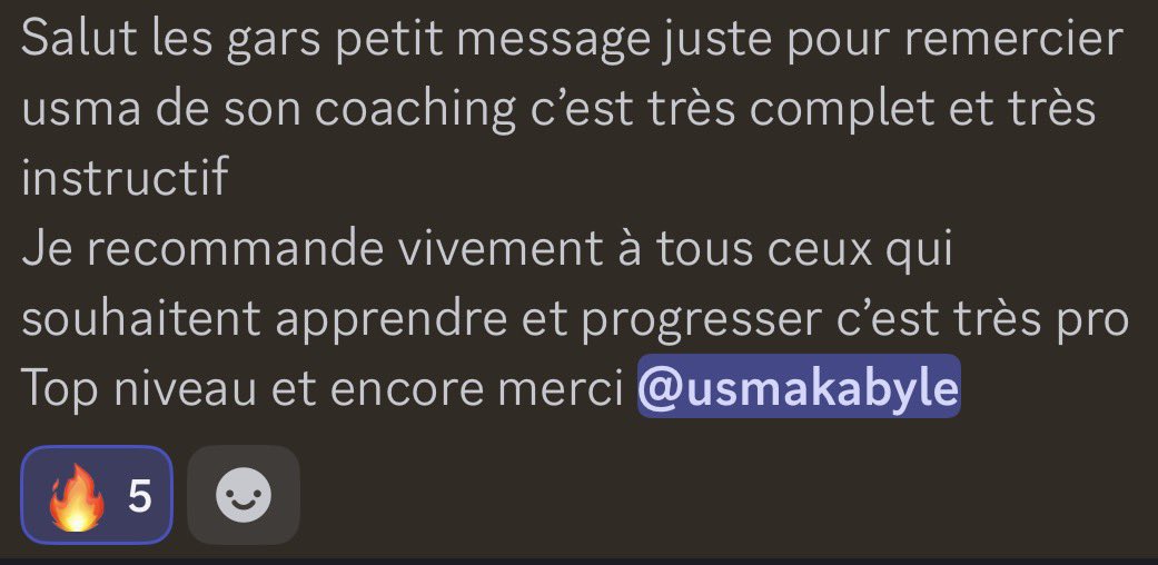 1 mois de coaching et que des joueurs satisfaits!
Tu as du mal à défendre ? C'est le moment (j'ai fait presque 20 clean sheets en division 1) J'ai aussi coaché Nekza jusqu'en finale mondiale Arsenal.

Offre spéciale Ramadan: -20%

Si tu es nul en 2026 c'est de ta faute. (FR/ENG)