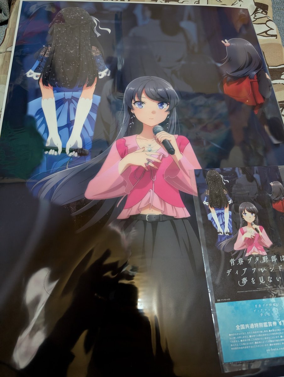 青春ブタ野郎はディアフレンドの夢を見ないの映画前売り券届いたー