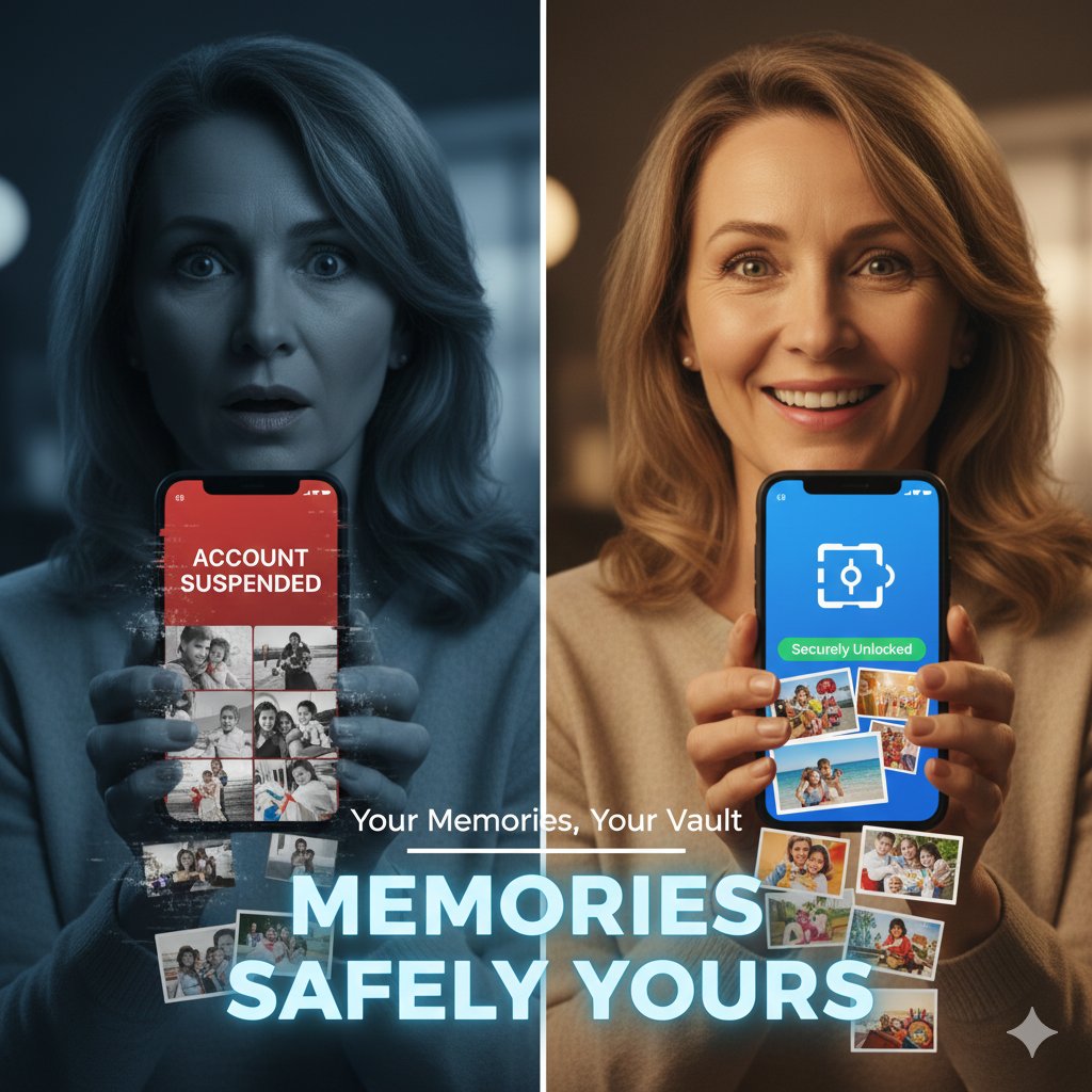 bricsblckchain's tweet photo. Photos "violated terms" and gone?
BricsChain encrypts, owns — no one takes your memories.
Safe forever.
#BricsChain #MemorySafe https://t.co/JchyynBXZb