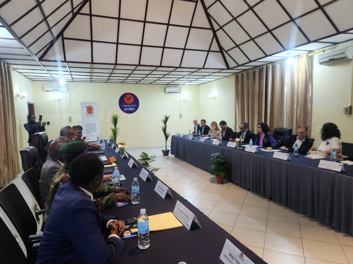 Crise en Rdcongo🇨🇩___: Hadja Lahbib, commissaire européenne à la gestion des crises est ce vendredi 20 Février 2026 à Goma. Elle d'entretien avec les autorités de la Coalition politico-armée AFC M23, sur la situation sécuritaire et humanitaire dont la priorité sécurité des civils