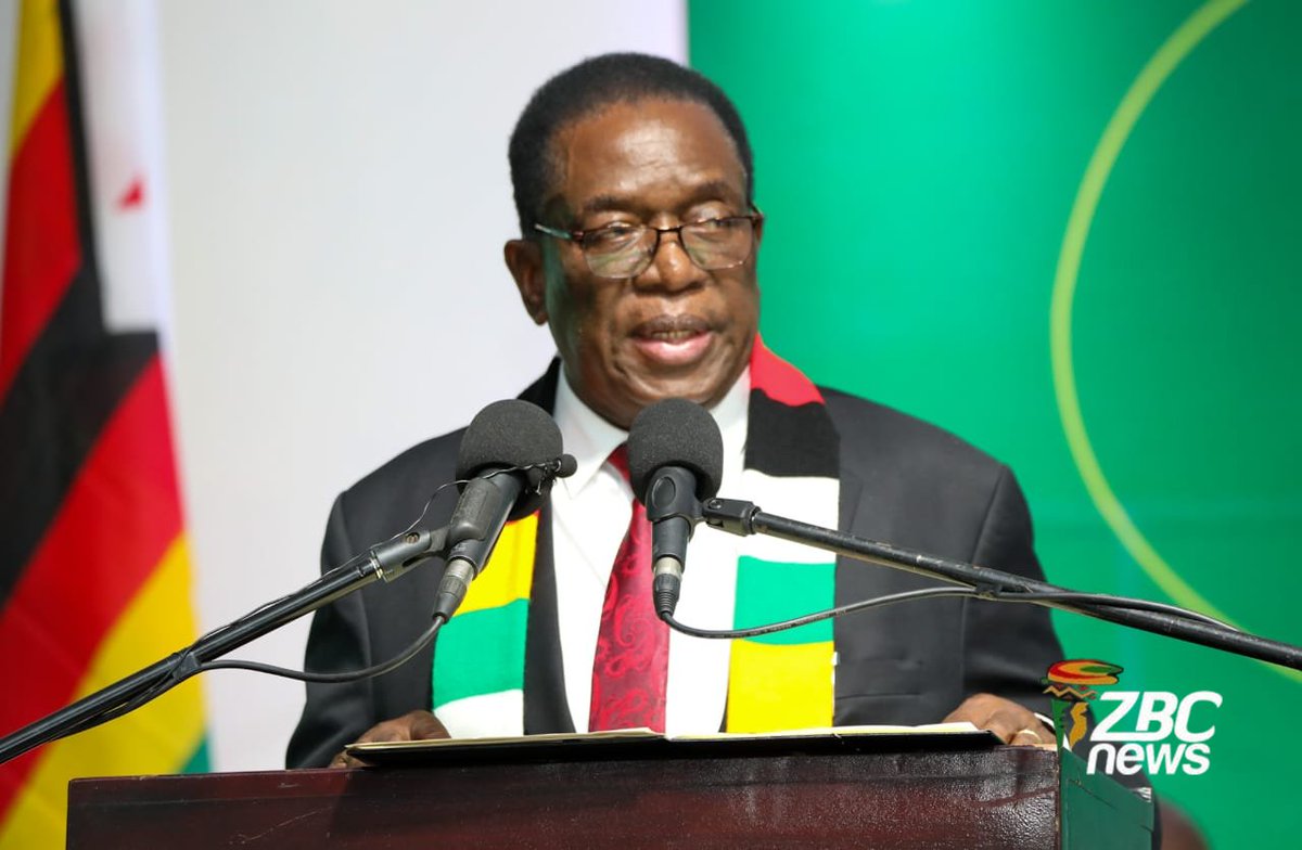 ZBCNewsonline's tweet photo. PRESIDENT Emmerson Mnangagwa on Friday declared that Zimbabwe must end its dependence on raw exports, warning that the continued shipment of unprocessed commodities is no longer sustainable nor desirable.

https://t.co/wrYZEpUGvS https://t.co/xh0C61el0B