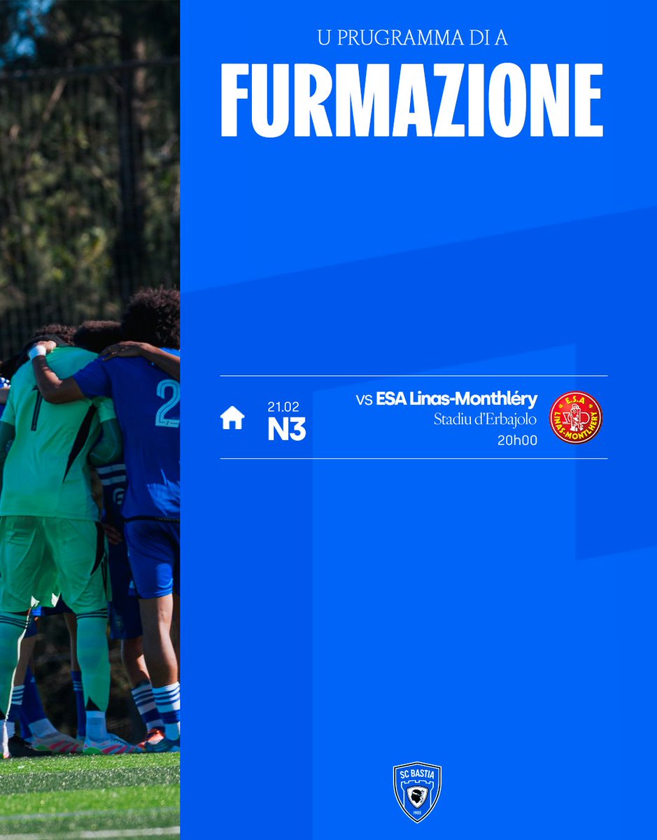 🗓️ U prugramma di a dumenicata pè a Furmazione ⚽️