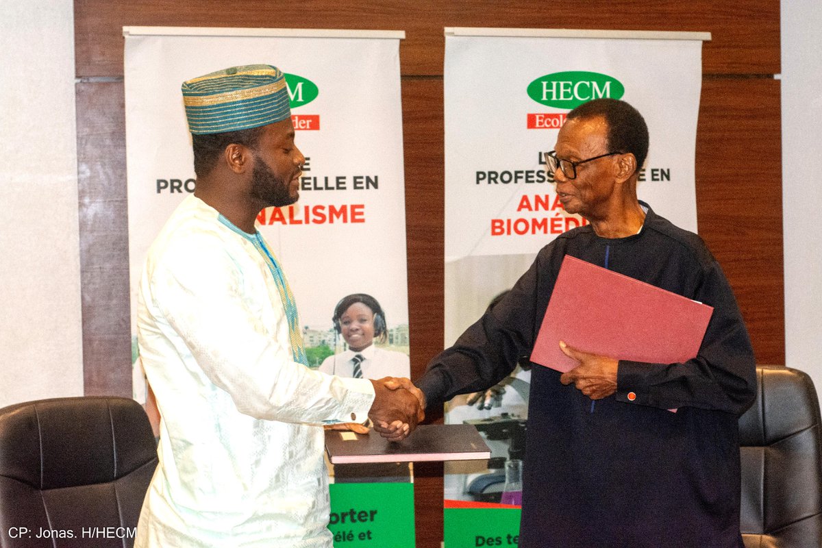 HecmOfficiel's tweet photo. Ce vendredi 20 février 2026, s’est tenue à la salle de conférence de HECM JÉRICHO une cérémonie officielle de signature d’accords de partenariat entre HECM et plusieurs entreprises partenaires. https://t.co/GSnOeH6Sen