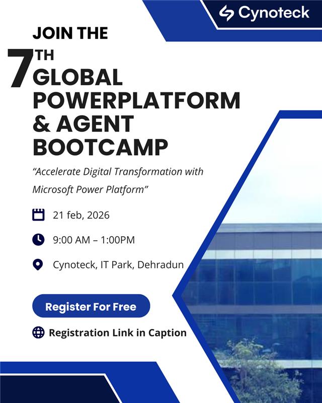 Ready to learn, build, and innovate with #MicrosoftPowerPlatform?
Join us for a FREE, community-led #GlobalPowerPlatformBootcamp on Saturday, February 21, 2026 | 9:00 AM – 1:00 PM (IST).
Register here:
eventbrite.com/e/global-power…