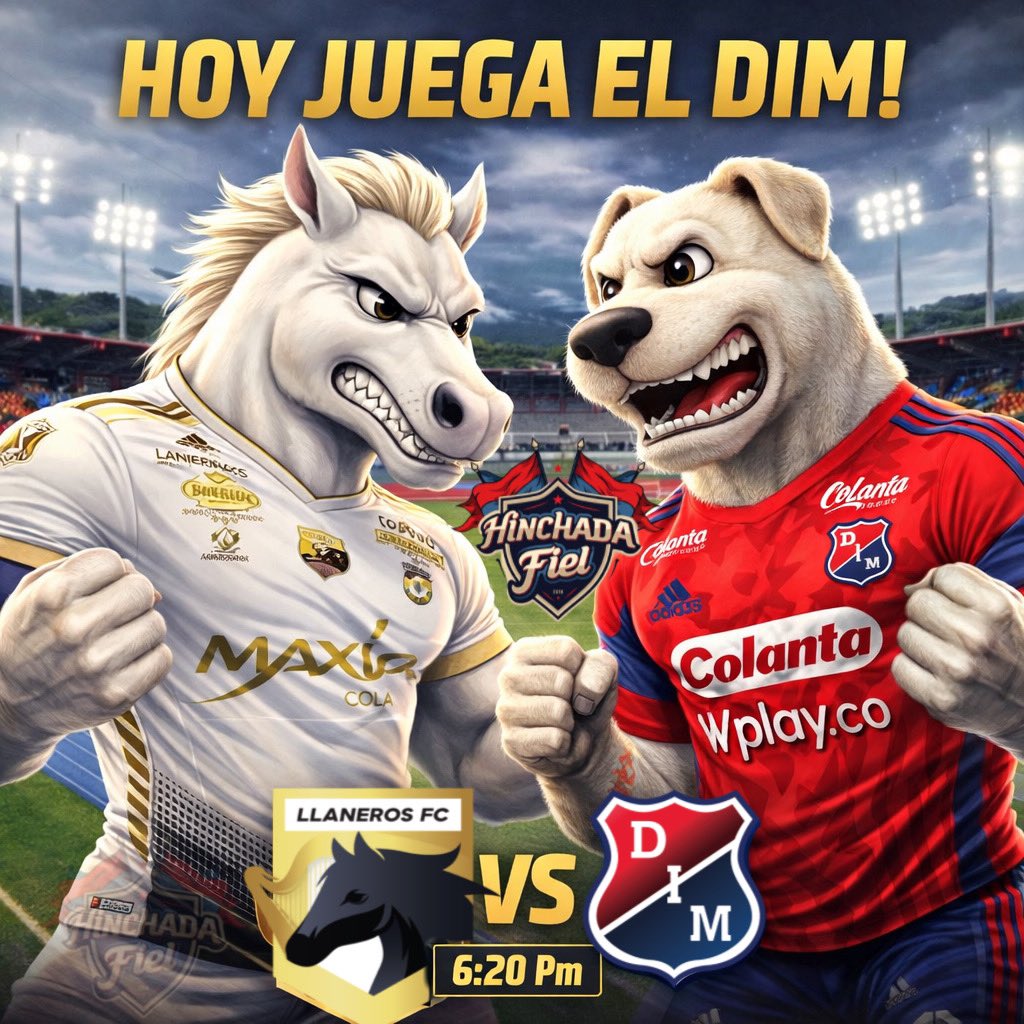 🚨Hoy hay que ganar! 
Vamos por los 3 puntos!

¿Oportunidad para que los jóvenes se muestren?

#deportivoindependientemedellin
#LlanerosFC
#LigaBetPlay
