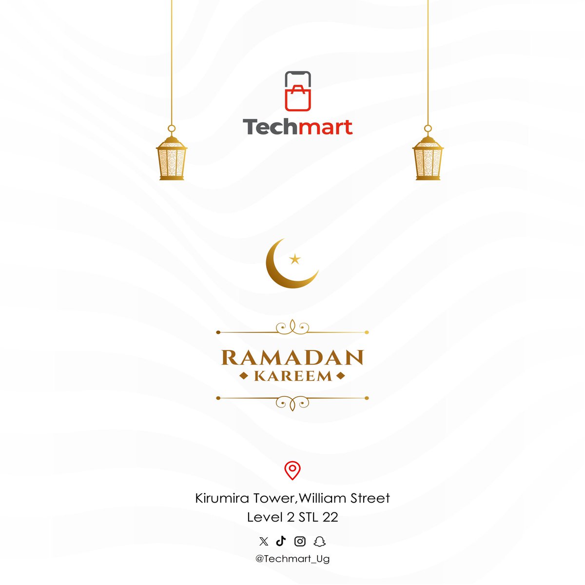 TECHMART_UG's tweet photo. Ramadan Mubarak 🌙
Wishing you and your family a blessed and peaceful Ramadan. 
May this holy month bring you prosperity, good health, and continued success. 
Thank you for your valued partnership. https://t.co/RYaGLzY2VA