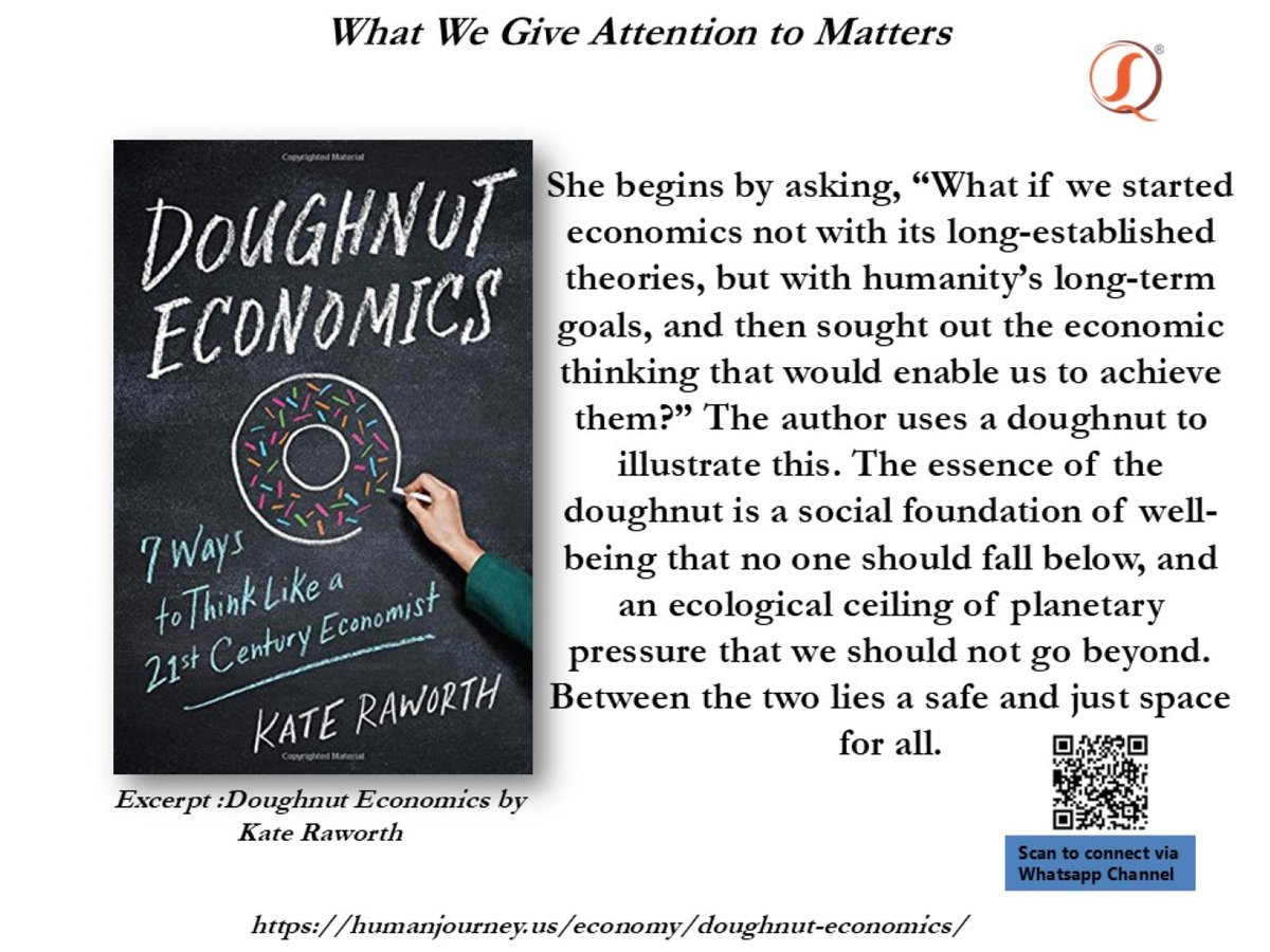 QSConsultants's tweet photo. Seven Ways to Think like a 21st Century Economist; “What if we started economics not with its long-established theories, but with humanity’s long-term goals, and then sought out the economic thinking that would enable us to achieve them?”Read more here: https://t.co/N5vOylnAjM https://t.co/9DQlT27vWQ