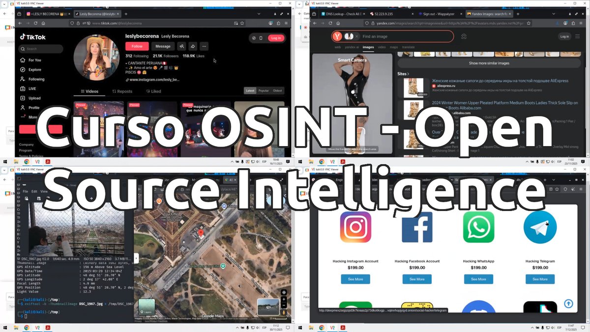 Alonso_ReYDeS's tweet photo. 🕵️ El Curso de OSINT - Open Source Intelligence está permanente disponible en el aula virtual para acceso inmediato. 📲 WhatsApp: https://t.co/0YXQUWl2L3 📌 https://t.co/h8D71WecUY

#osint #opensourceintelligence #cybersecurity #threatintel #hreatintelligence #infosec #investigatons