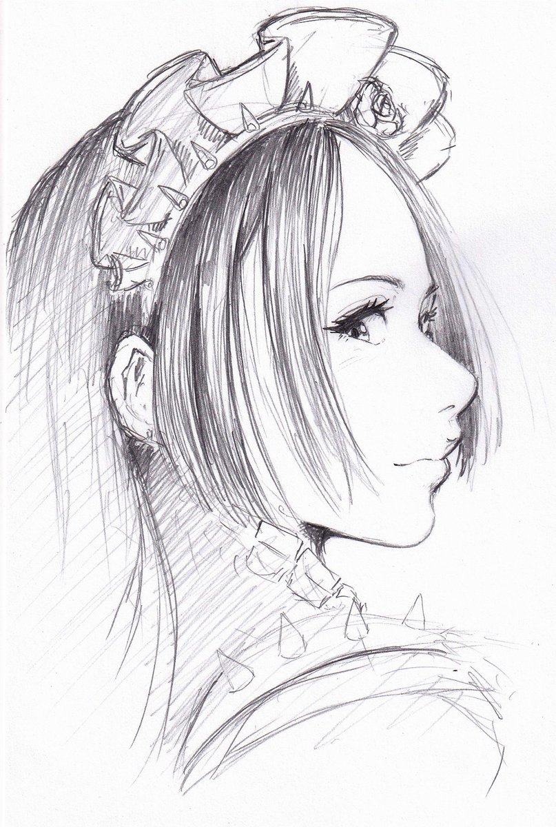 #bandmaid #イラスト #アナログ絵
1190/1200

今日はハッチの日♪
お給仕前は色々と緊張してしまうので、絵を描くと無心になって落ち着けますｗ