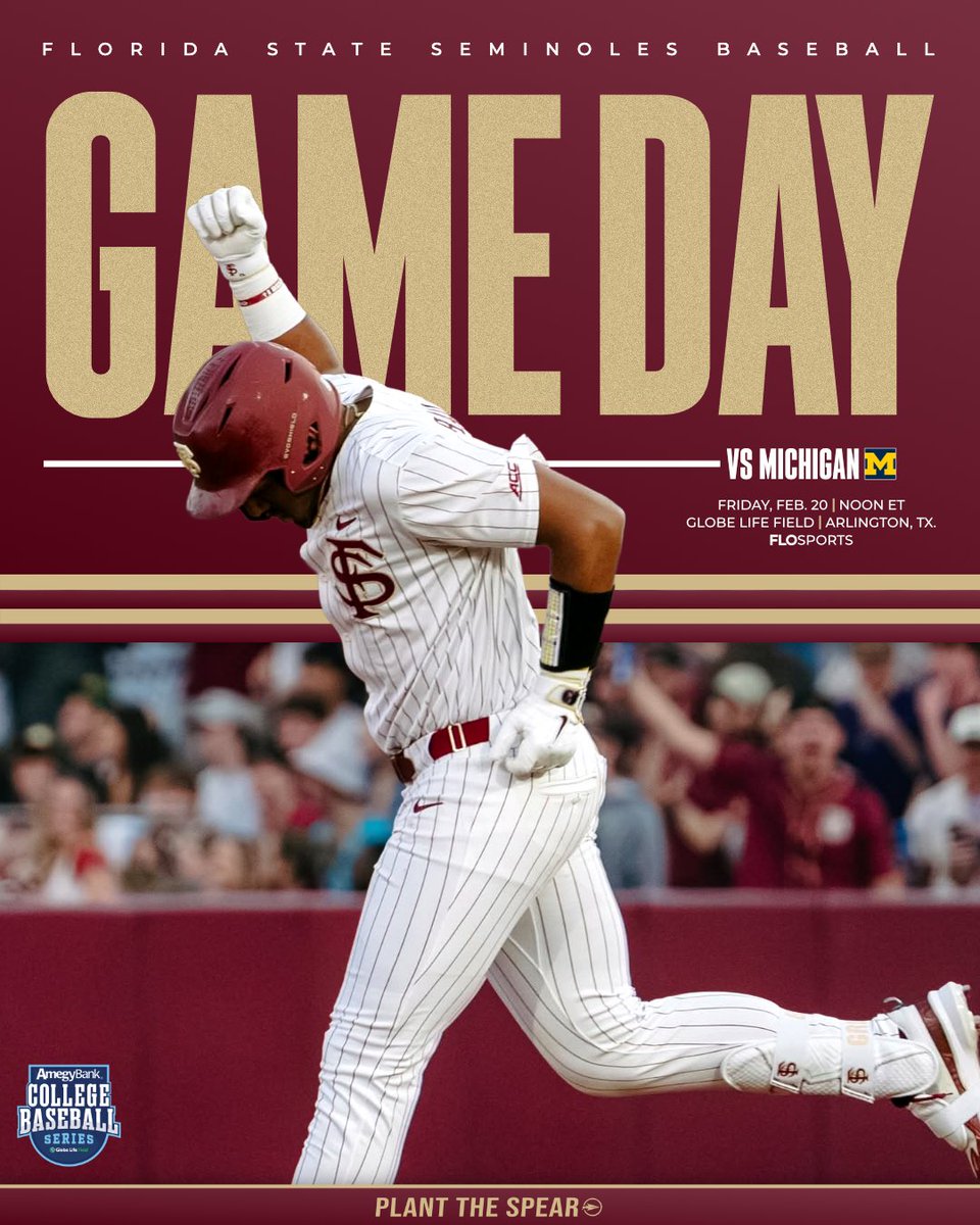 Plantthespear1's tweet photo. It's GAME DAY in Arlington. Go Noles!! ⚾️🍢 #BeatUM https://t.co/PlaFEuZGyW