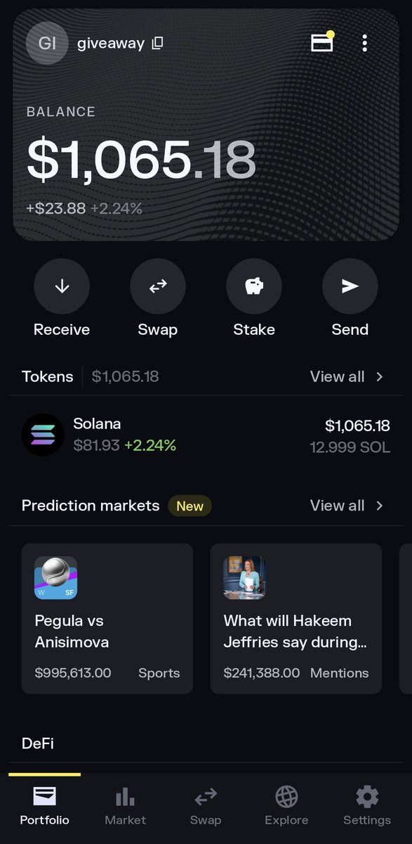 LOQDegen's tweet photo. 🚨𝗔𝗟𝗘𝗥𝗧 𝗚𝗜𝗩𝗘𝗔𝗪𝗔𝗬
$30 $SOL FOR 3 WINNERS on @Stake
Drop your SOL address!
FAIR DRAW IN 8 HOURS

TO ENTER: 
50 RT + 50 Likes + 50 Followers on instagram 
Tag your friends if you want!

Instagram - https://t.co/IBvjnxoqnu

Follow, Like and comment! https://t.co/tRtVuveBgt
